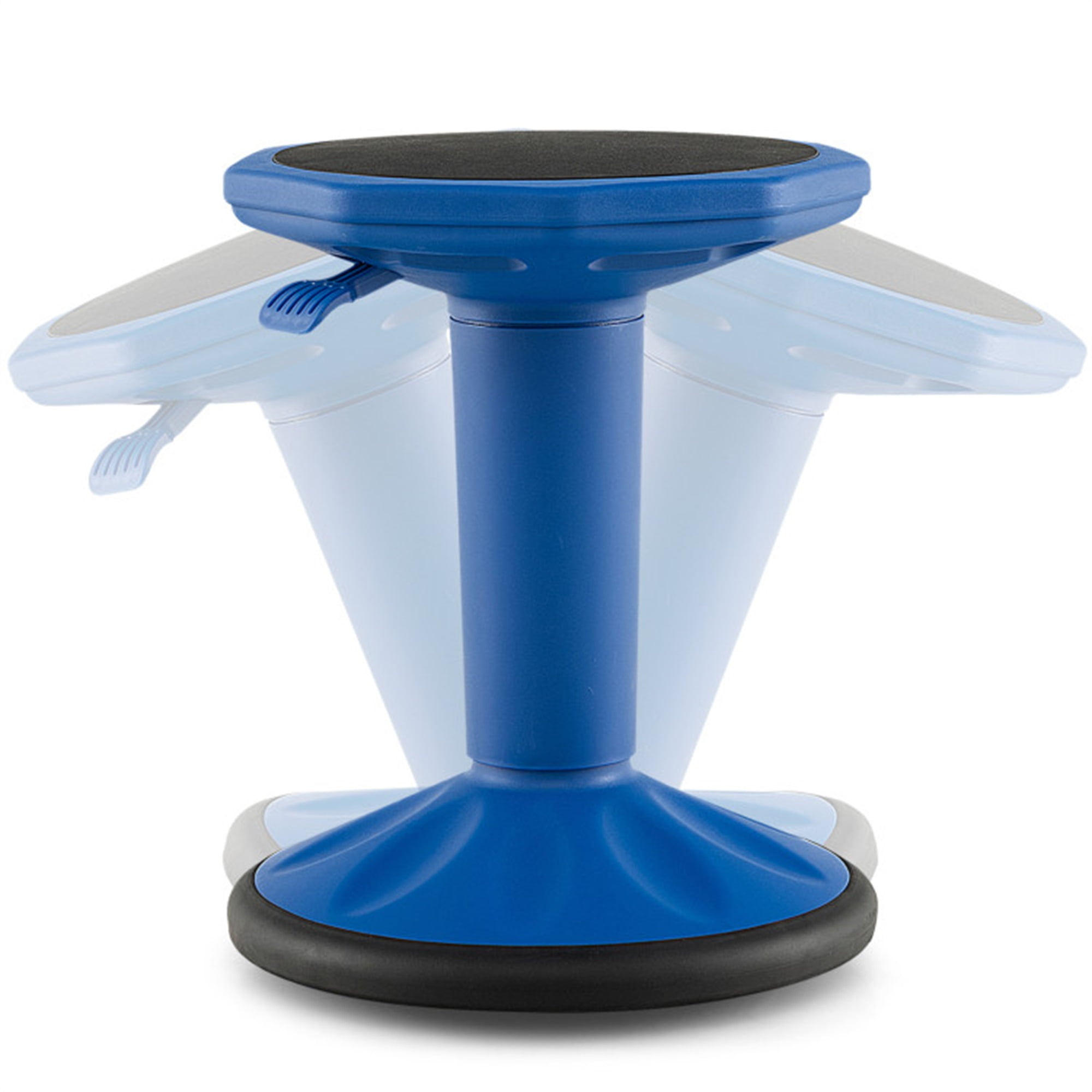 Finihen Adjustable Active Learning Stool Sitting Home Office Wobble Chair with Cushion Seat for Bedroom, Study, Blue Finihen Adjustable Active Learning Stool Sitting Home Office Wobble Chair with Cushion Seat for Bedroom, Study, Blue