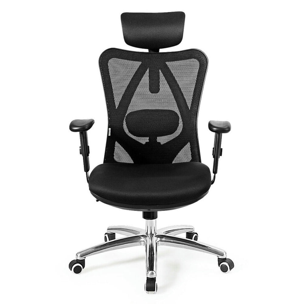 Demi Bonn Adjustable Height Mesh Swivel High Back Office Chair, Rolling Work Computer Desk Chair, Black
