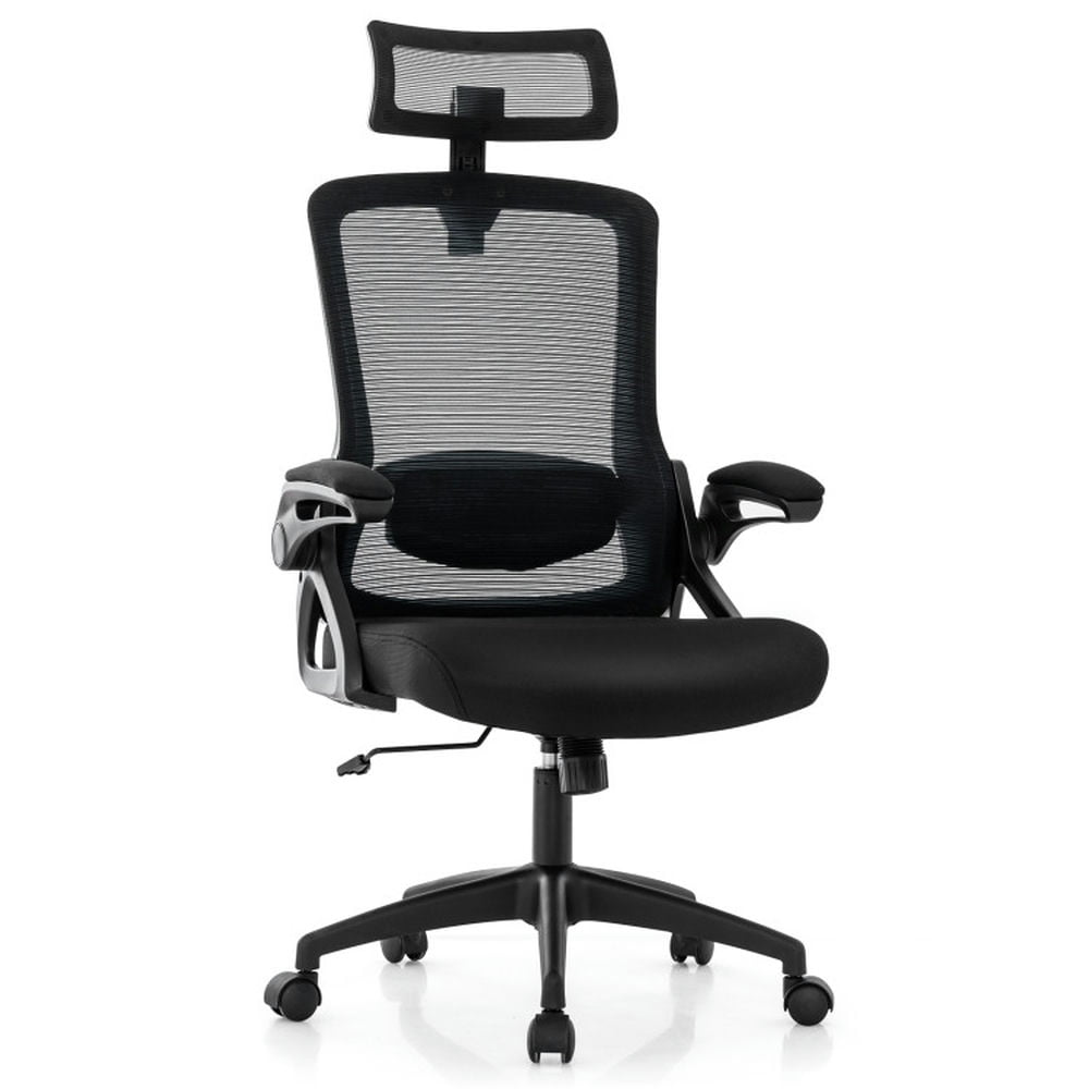 Finihen Adjustable Swivel Task Chair Ergonomic Office Chair with Adjustable Lumbar Support, Rolling Work Computer Desk Chair, Black Finihen Adjustable Swivel Task Chair Ergonomic Office Chair with Adjustable Lumbar Support, Rolling Work Computer Desk Chair, Black