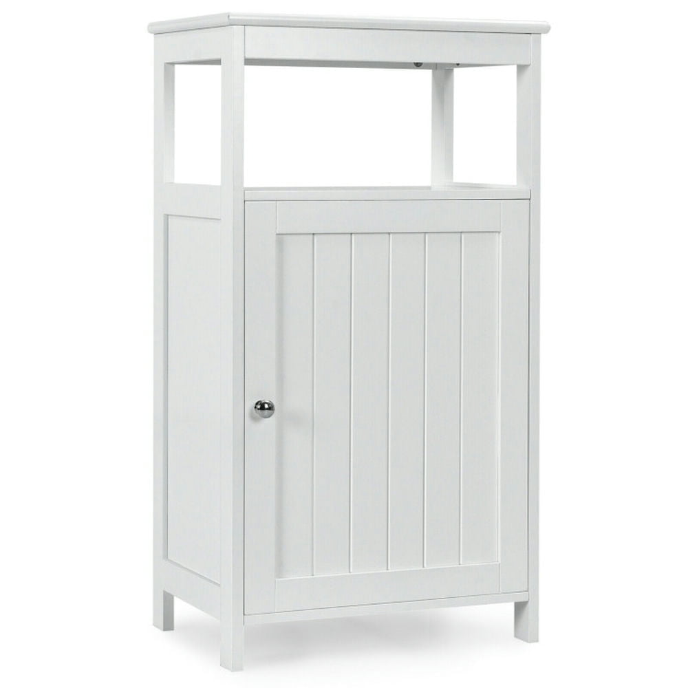 Demi Bonn Bathroom Storage Cabinet, Bathroom Floor Cabinet, Bathroom Floor Cabinet with Adjustable Shelf, for Bathroom, Living Room, Bedroom, Kitchen, White
