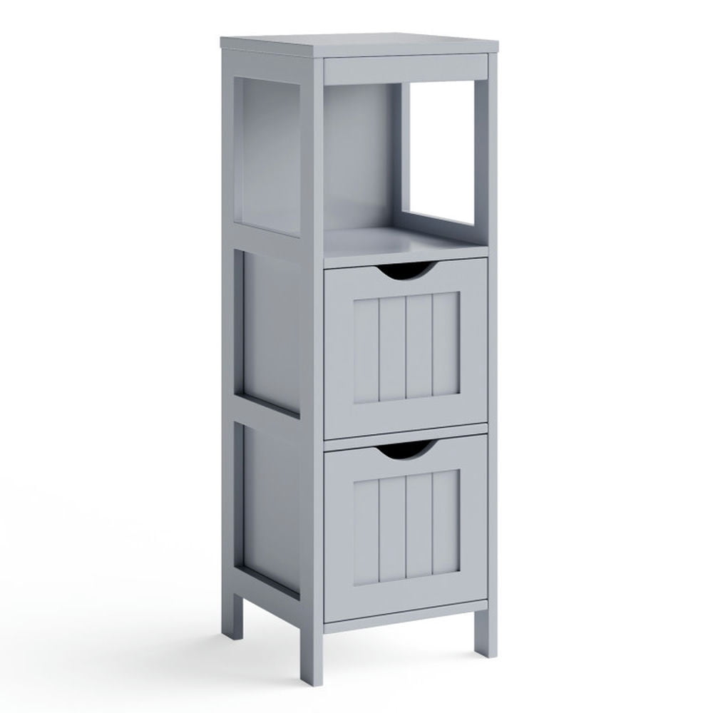 Finihen Bathroom Storage Cabinet, Bathroom Floor Cabinet, Bathroom Floor Storage Cabinet with 2 Drawers for Small Space, for Bathroom, Living Room, Bedroom, Kitchen, Gray Finihen Bathroom Storage Cabinet, Bathroom Floor Cabinet, Bathroom Floor Storage Cabinet with 2 Drawers for Small Space, for Bathroom, Living Room, Bedroom, Kitchen, Gray