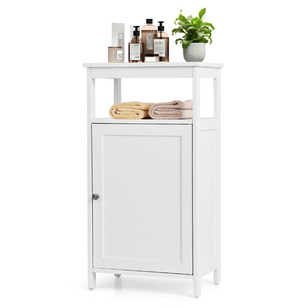 Finihen Bathroom Storage Cabinet, Bathroom Floor Cabinet, Floor Cabinet Multifunction Storage Rack Organizer Stand, for Bathroom, Living Room, Bedroom, Kitchen, White Finihen Bathroom Storage Cabinet, Bathroom Floor Cabinet, Floor Cabinet Multifunction Storage Rack Organizer Stand, for Bathroom, Living Room, Bedroom, Kitchen, White