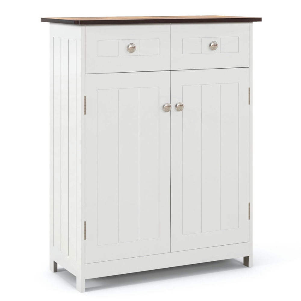 Finihen Bathroom Storage Cabinet, Bathroom Floor Cabinet, Freestanding Bathroom Floor Cabinet Storage Organizer with 2 Drawers, for Bathroom, Living Room, Bedroom, Kitchen, White Finihen Bathroom Storage Cabinet, Bathroom Floor Cabinet, Freestanding Bathroom Floor Cabinet Storage Organizer with 2 Drawers, for Bathroom, Living Room, Bedroom, Kitchen, White