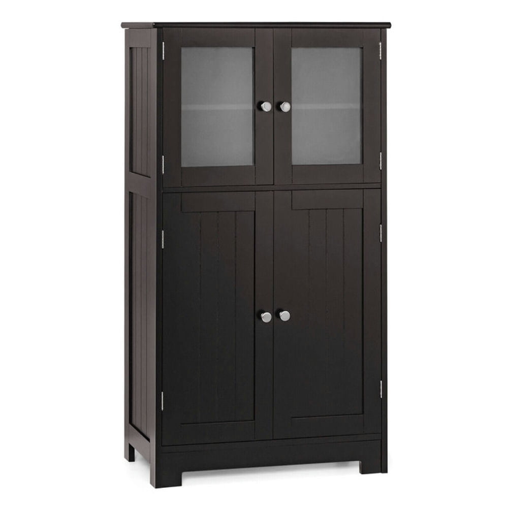 Finihen Bathroom Storage Cabinet, Bathroom Floor Cabinet, Bathroom Floor Storage Locker Kitchen Cabinet with Doors and Adjustable Shelf, for Bathroom, Living Room, Bedroom, Kitchen, Brown Finihen Bathroom Storage Cabinet, Bathroom Floor Cabinet, Bathroom Floor Storage Locker Kitchen Cabinet with Doors and Adjustable Shelf, for Bathroom, Living Room, Bedroom, Kitchen, Brown