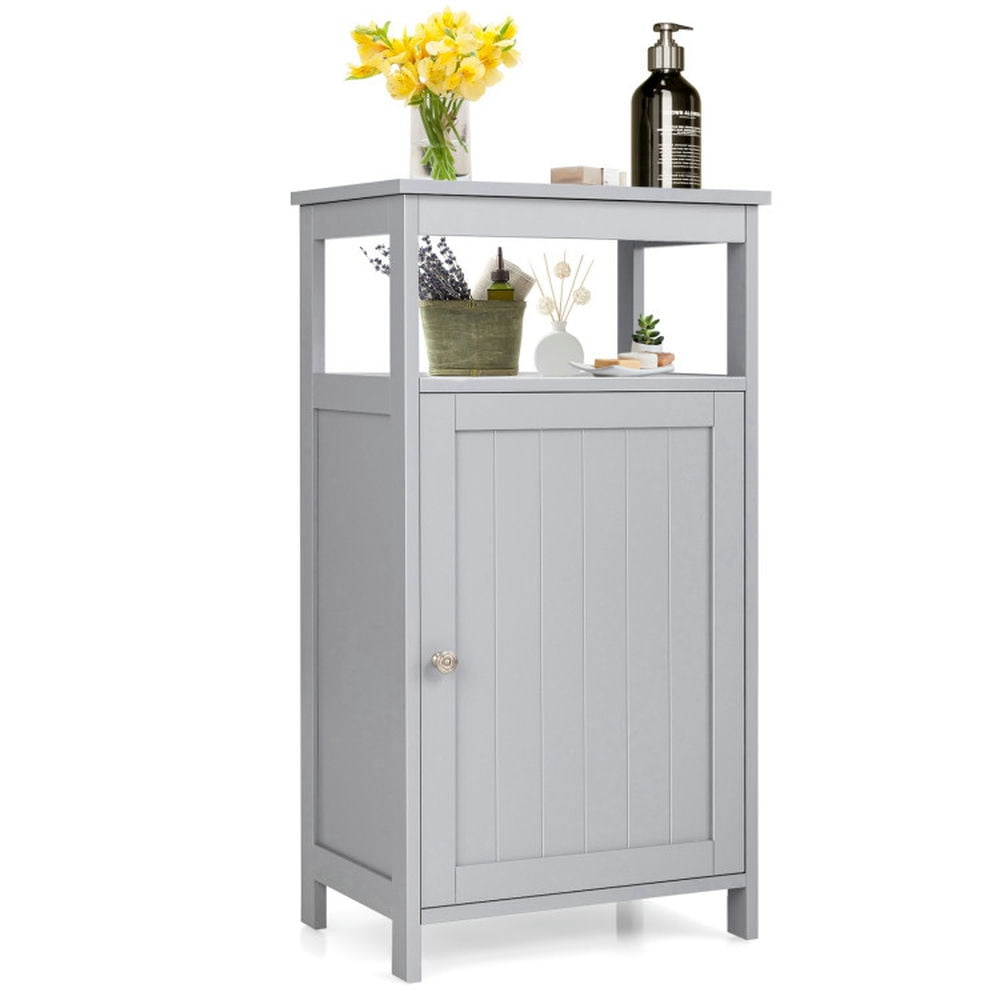 Finihen Bathroom Storage Cabinet, Bathroom Floor Cabinet, Bathroom Wooden Floor Cabinet with Multifunction Storage Rack, for Bathroom, Living Room, Bedroom, Kitchen, Gray Finihen Bathroom Storage Cabinet, Bathroom Floor Cabinet, Bathroom Wooden Floor Cabinet with Multifunction Storage Rack, for Bathroom, Living Room, Bedroom, Kitchen, Gray