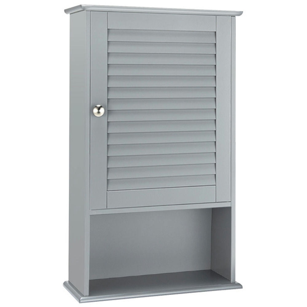 Finihen Bathroom Wall Cabinet, Wall Mounted Bathroom Cabinet, Medicine Cabinet, Bathroom Wall Mount Storage Cabinet Single Door with Height Adjustable Shelf, Gray Finihen Bathroom Wall Cabinet, Wall Mounted Bathroom Cabinet, Medicine Cabinet, Bathroom Wall Mount Storage Cabinet Single Door with Height Adjustable Shelf, Gray