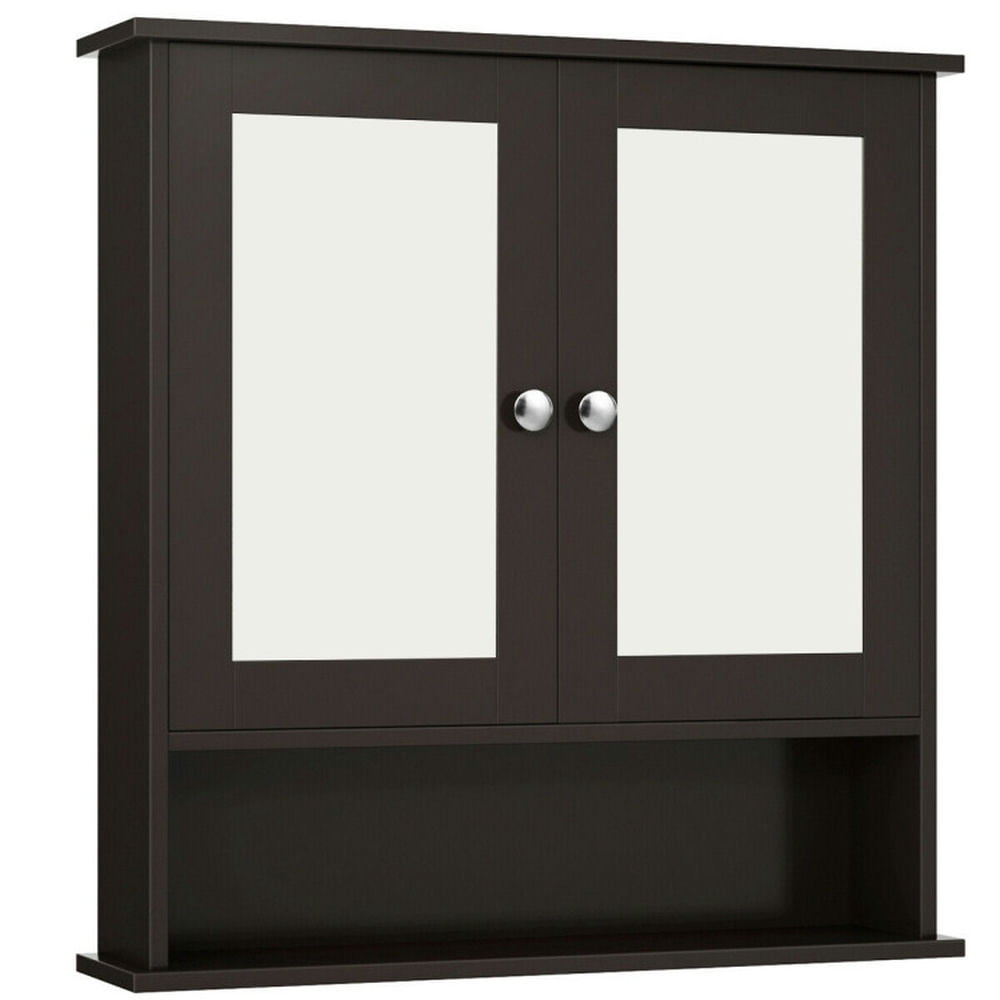 Finihen Bathroom Wall Cabinet, Wall Mounted Bathroom Mirror Cabinet, Bathroom Wall Mount Mirror Cabinet Organizer, for Bathroom, Brown Finihen Bathroom Wall Cabinet, Wall Mounted Bathroom Mirror Cabinet, Bathroom Wall Mount Mirror Cabinet Organizer, for Bathroom, Brown