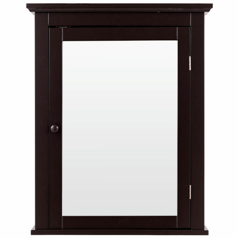 Finihen Bathroom Wall Cabinet, Wall Mounted Bathroom Mirror Cabinet, Bathroom Wall Mounted Storage Mirror Medicine Cabinet, for Bathroom, Brown Finihen Bathroom Wall Cabinet, Wall Mounted Bathroom Mirror Cabinet, Bathroom Wall Mounted Storage Mirror Medicine Cabinet, for Bathroom, Brown