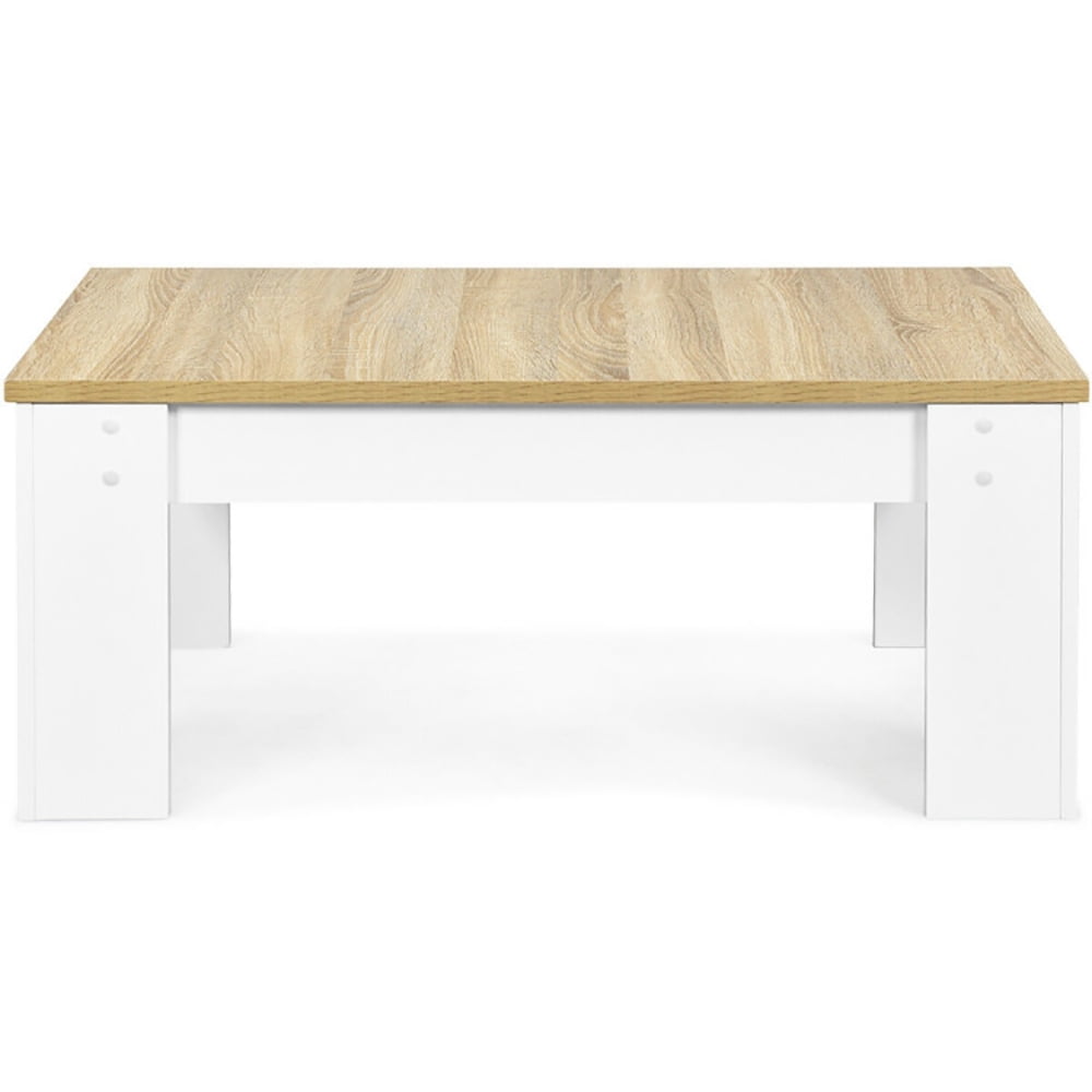 Finihen Coffee Table, Lift Top Coffee Pop-UP Cocktail Table-Brown, for Living Room, Reception Room, Office, White Finihen Coffee Table, Lift Top Coffee Pop-UP Cocktail Table-Brown, for Living Room, Reception Room, Office, White