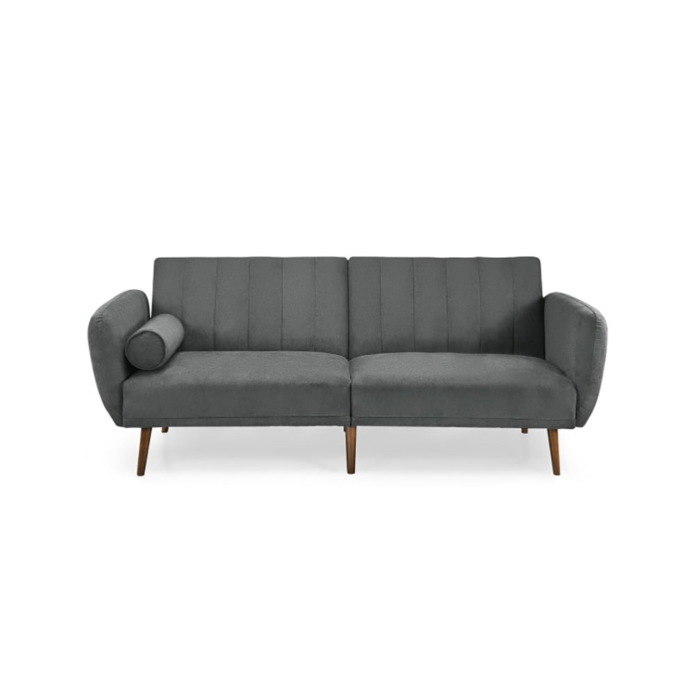 Finihen Convertible Futon Sofa Bed, Modern Convertible Sleeper Couch, Adjustable Couch Sleeper with Wood Legs, for Studio, Apartment, Office, Small Space, Living Room, Bedroom, Gray Finihen Convertible Futon Sofa Bed, Modern Convertible Sleeper Couch, Adjustable Couch Sleeper with Wood Legs, for Studio, Apartment, Office, Small Space, Living Room, Bedroom, Gray