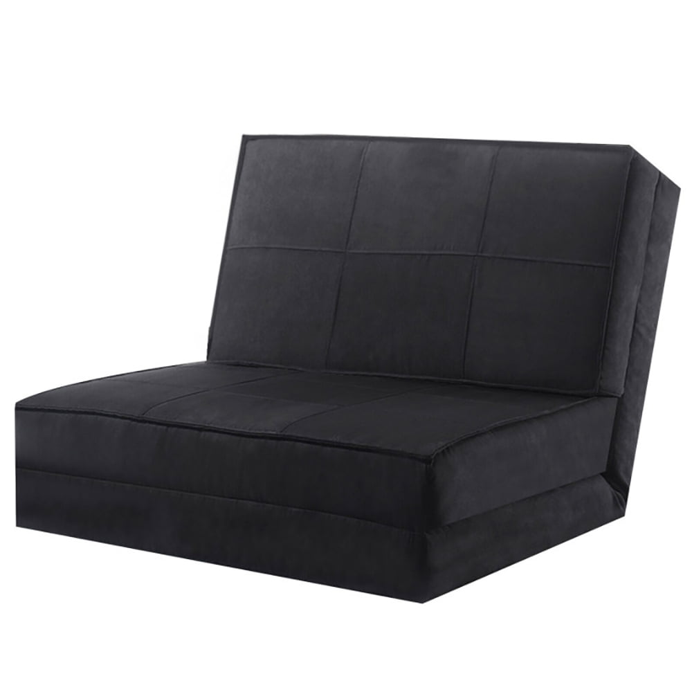 Finihen Convertible Sleeper Bed, Folding Sleeper Chair Sofa Bed, Convertible Lounger Folding Sofa Sleeper Bed, for Living Room, Bedroom, Apartment, Black Finihen Convertible Sleeper Bed, Folding Sleeper Chair Sofa Bed, Convertible Lounger Folding Sofa Sleeper Bed, for Living Room, Bedroom, Apartment, Black
