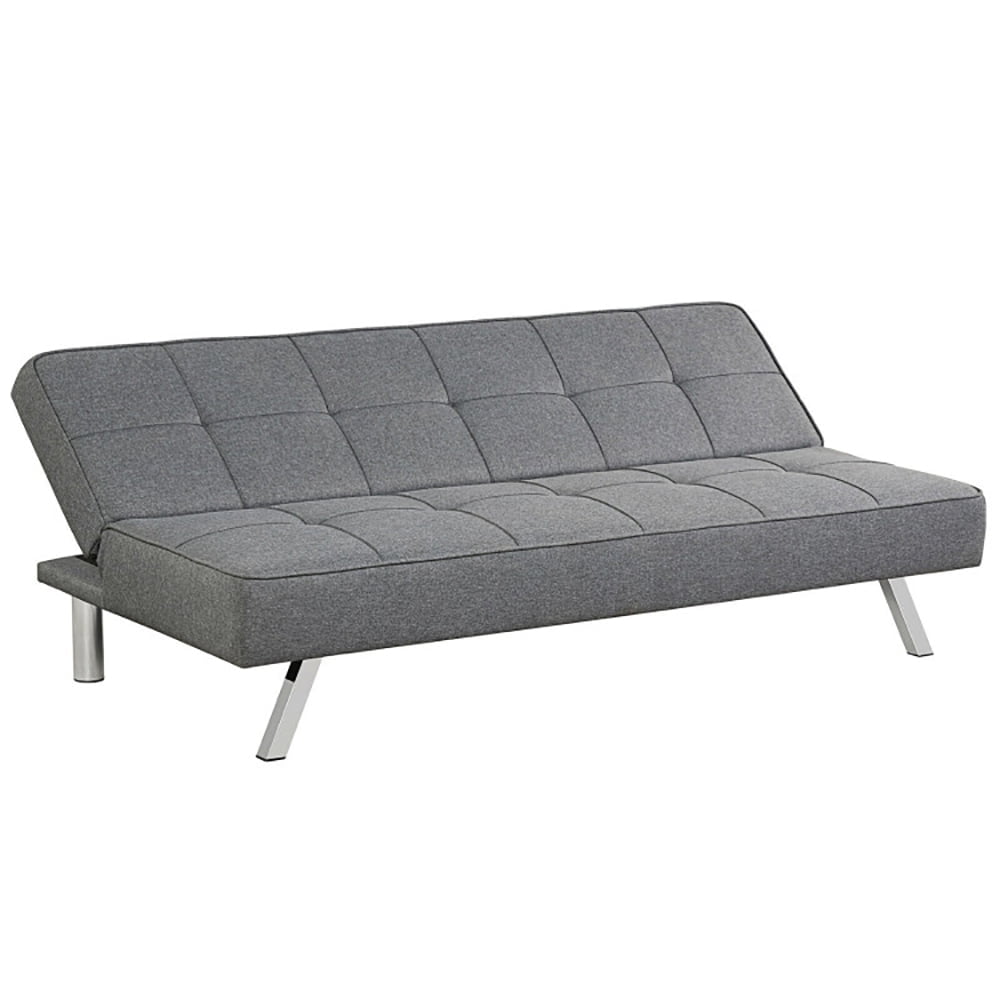 Demi Bonn Convertible Sofa Bed, Modern Convertible Sleeper Couch, 3-Seat Convertible Sofa Bed with High-Density Sponge, for Living Room, Gray
