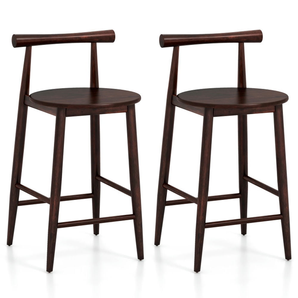 Finihen Counter Height Bar Chair Set with Acacia Wood Frame and Supporting Legs, Modern Kitchen Dining Chair, Brown Finihen Counter Height Bar Chair Set with Acacia Wood Frame and Supporting Legs, Modern Kitchen Dining Chair, Brown