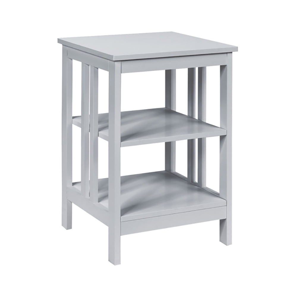 Finihen End Side Table, Nightstand, 2 Pieces 3-Tier Nightstand with Reinforced Bars and Stable Structure, Sofa Side Table, Bed Side Table, for Living Room, Bedroom, Gray Finihen End Side Table, Nightstand, 2 Pieces 3-Tier Nightstand with Reinforced Bars and Stable Structure, Sofa Side Table, Bed Side Table, for Living Room, Bedroom, Gray