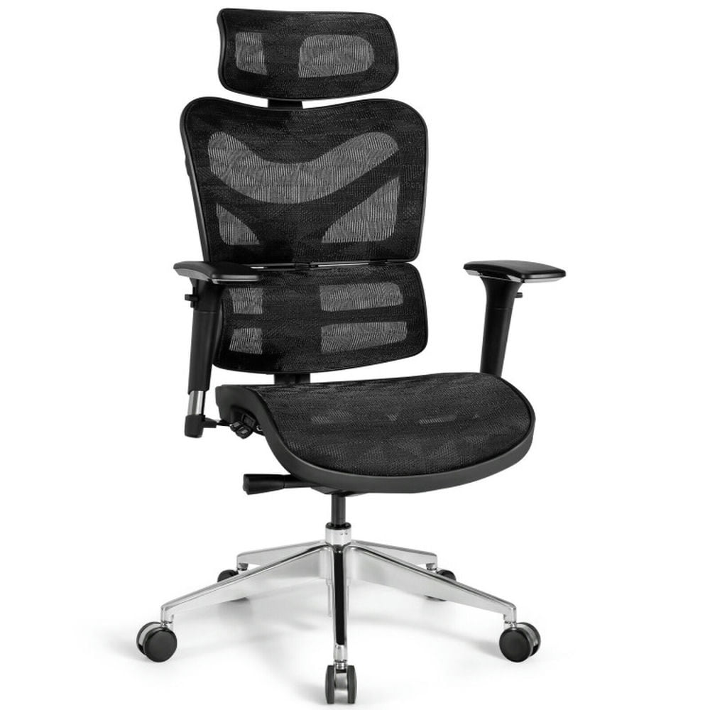 Finihen Ergonomic Mesh Adjustable High Back Office Chair with Lumbar Support for Home, Bedroom, Study, Black Finihen Ergonomic Mesh Adjustable High Back Office Chair with Lumbar Support for Home, Bedroom, Study, Black
