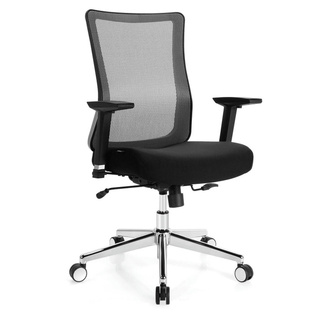 Finihen Ergonomic Mesh Office Chair Sliding Seat Height Adjustable with Armrest for Home, Bedroom, Study, Black Finihen Ergonomic Mesh Office Chair Sliding Seat Height Adjustable with Armrest for Home, Bedroom, Study, Black