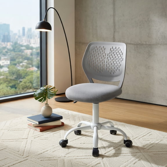 Demi Bonn Ergonomic Study Chair, Computer Desk Chairs with Adjustable Height, Suitable for Home Office, Gray