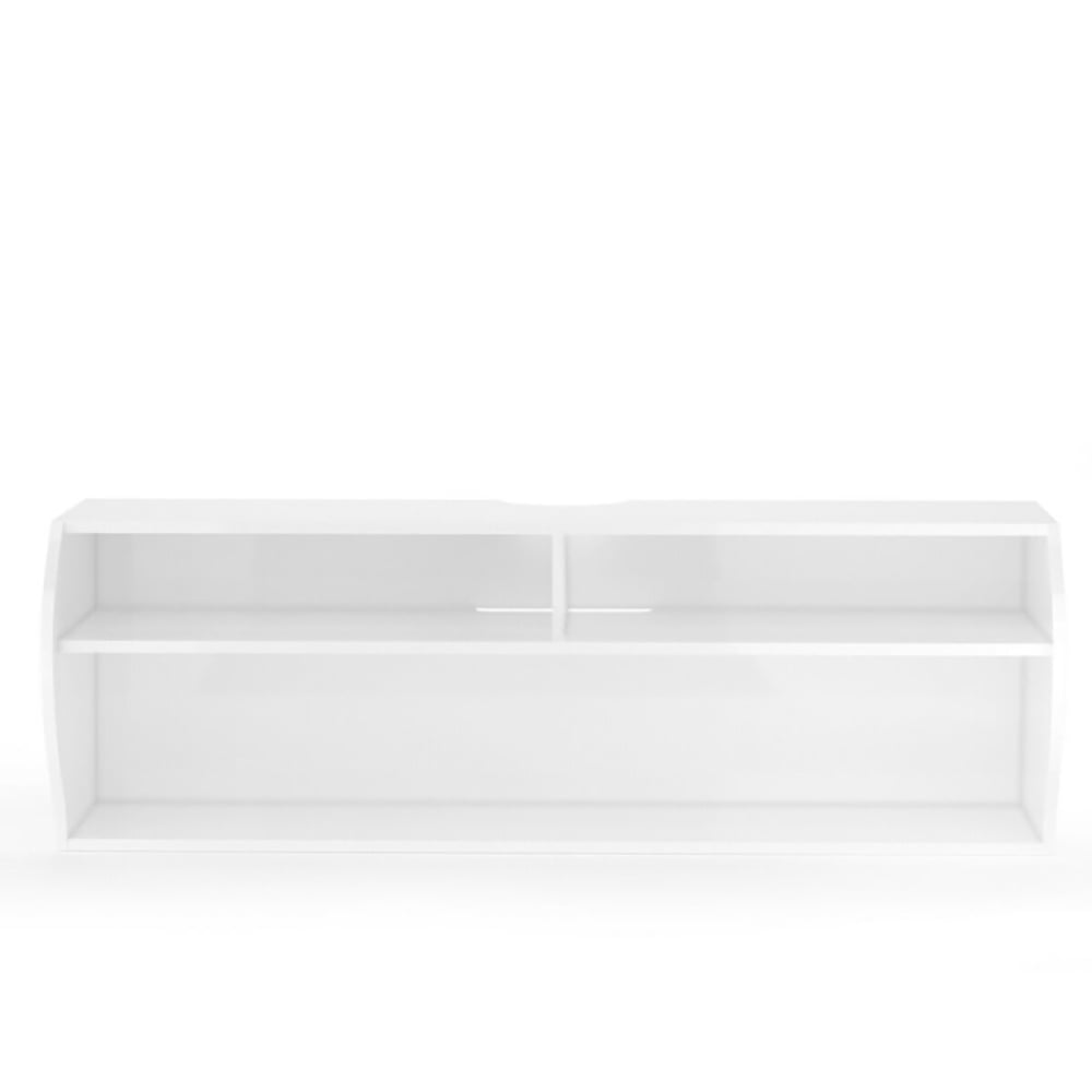 Finihen Floating Shelves, Modern Hanging Shelf for Wall Decor, 48.5 Inch 2 Tier Modern Wall Mounted Hanging Floating Shelf, for Living Room, Bedroom, Kitchen, White Finihen Floating Shelves, Modern Hanging Shelf for Wall Decor, 48.5 Inch 2 Tier Modern Wall Mounted Hanging Floating Shelf, for Living Room, Bedroom, Kitchen, White