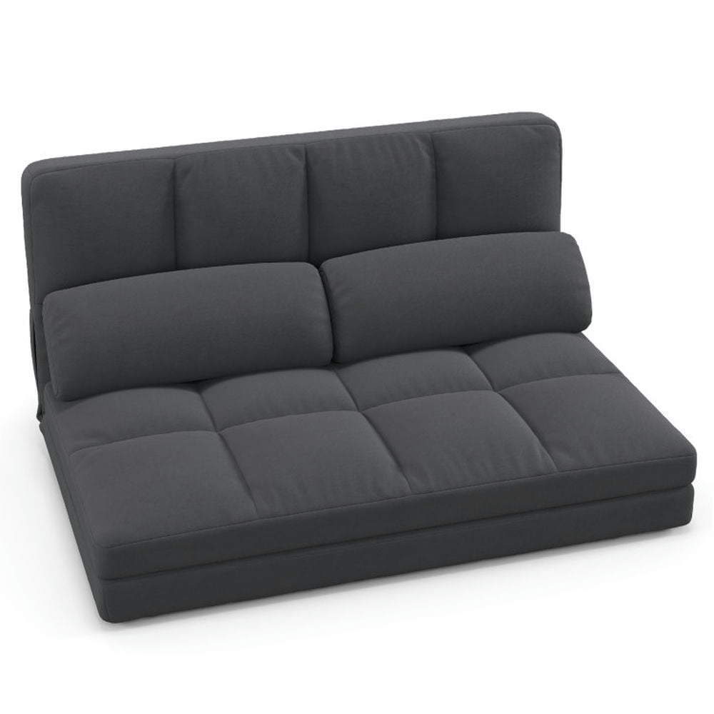 Finihen Floor Sofa, Adjustable Folding Floor Sofa Bed, Floor Sofa Bed with 6 Positions Adjustable Backrest Skin-friendly Velvet Cover, for Living Room, Bedroom, Dark Gray Finihen Floor Sofa, Adjustable Folding Floor Sofa Bed, Floor Sofa Bed with 6 Positions Adjustable Backrest Skin-friendly Velvet Cover, for Living Room, Bedroom, Dark Gray