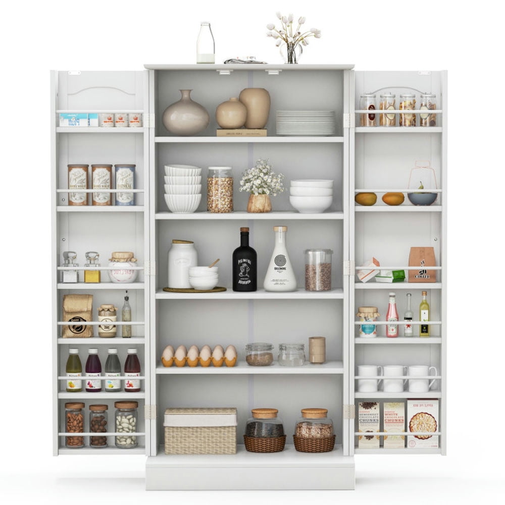 Finihen Kitchen Storage Cabinet, Buffet Sideboard, Freestanding Buffet Cupboards Sideboard with 2 Doors and Anti-Tipping Devices, for Dining Room, Kitchen, Living Room, White Finihen Kitchen Storage Cabinet, Buffet Sideboard, Freestanding Buffet Cupboards Sideboard with 2 Doors and Anti-Tipping Devices, for Dining Room, Kitchen, Living Room, White