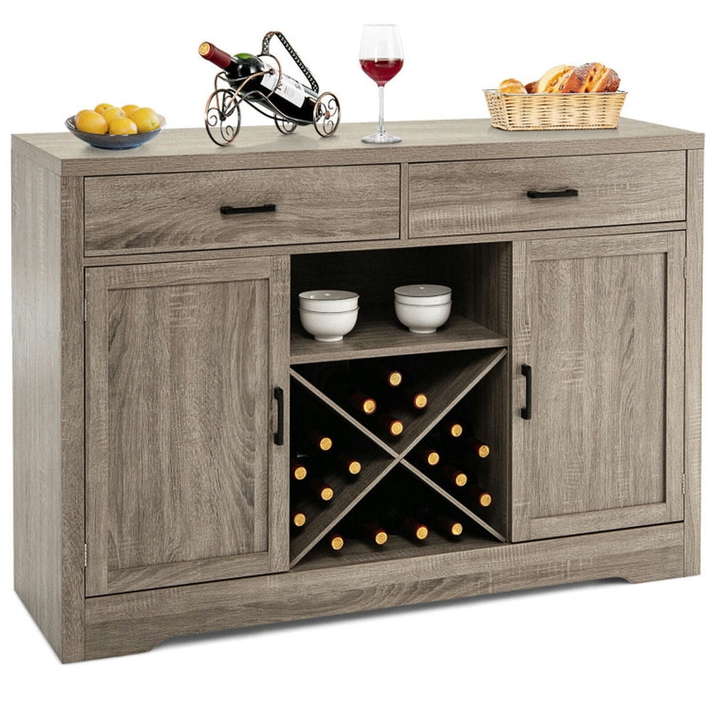 Finihen Kitchen Storage Cabinet, Buffet Sideboard, Buffet Sideboard Storage Cabinet with Spacious Table Top, for Dining Room, Kitchen, Living Room, Gray Finihen Kitchen Storage Cabinet, Buffet Sideboard, Buffet Sideboard Storage Cabinet with Spacious Table Top, for Dining Room, Kitchen, Living Room, Gray