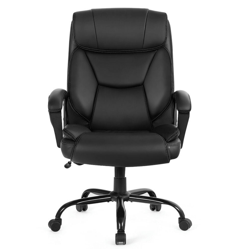 Finihen Massage Executive Office Chair with 6 Vibrating Points, Rolling Work Computer Desk Chair for Home, Bedroom, Study, Black Finihen Massage Executive Office Chair with 6 Vibrating Points, Rolling Work Computer Desk Chair for Home, Bedroom, Study, Black