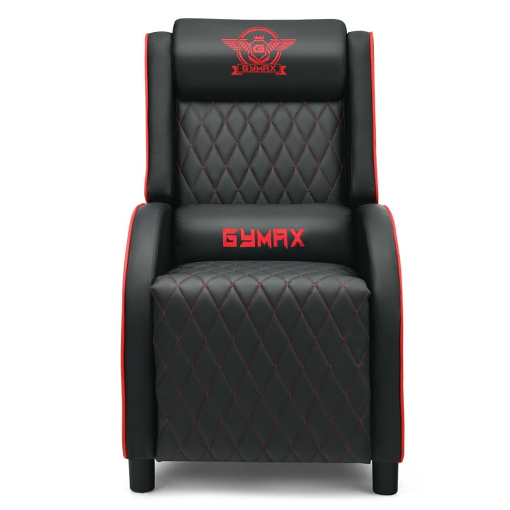 Finihen Massage Recliner Chair, Massage Gaming Recliner Chair with Headrest and Adjustable Backrest, for Home Theater, Red Finihen Massage Recliner Chair, Massage Gaming Recliner Chair with Headrest and Adjustable Backrest, for Home Theater, Red