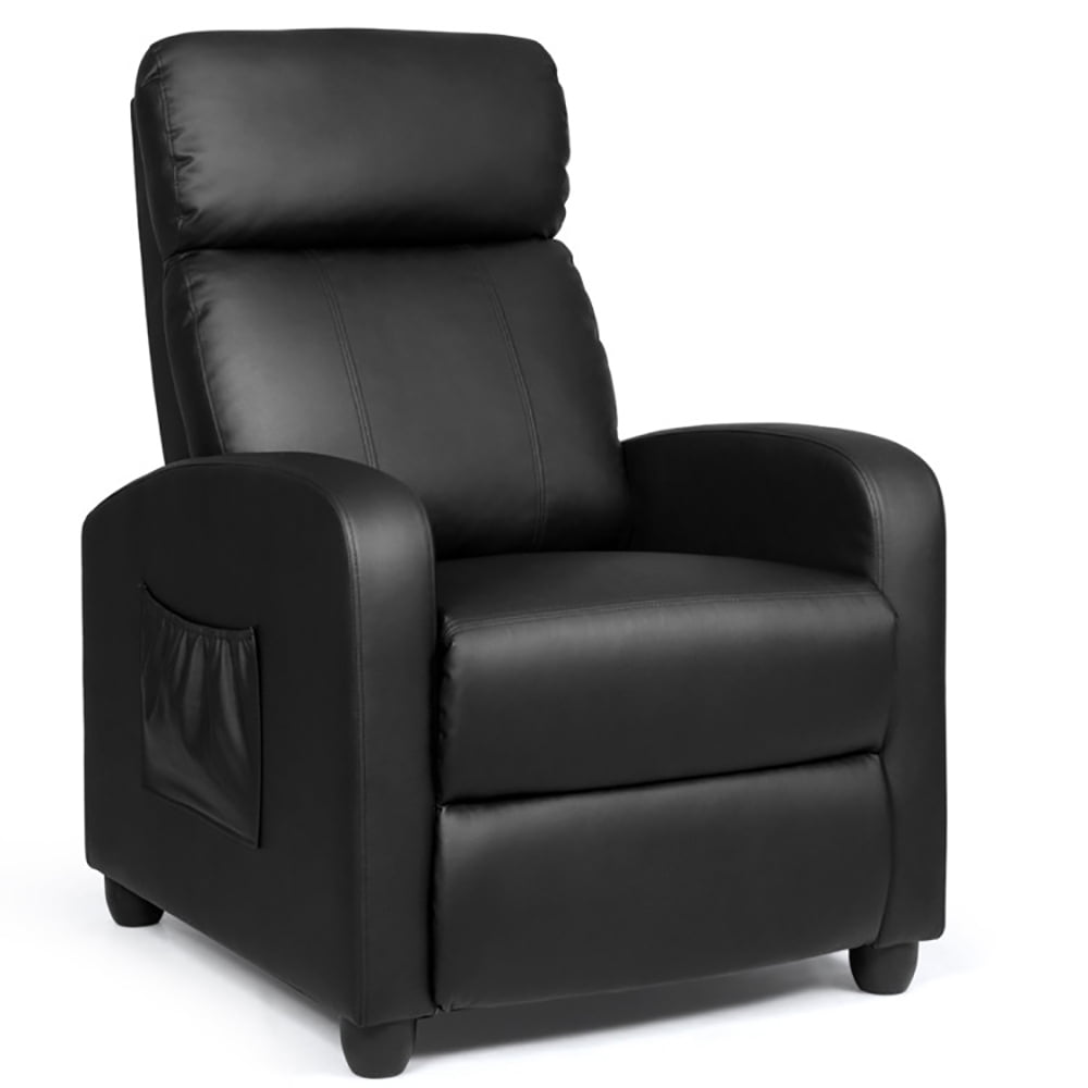 Finihen Massage Recliner Chair, Recliner Massage Winback Single Chair with Side Pocket, for Living Room, Bedroom, Black Finihen Massage Recliner Chair, Recliner Massage Winback Single Chair with Side Pocket, for Living Room, Bedroom, Black