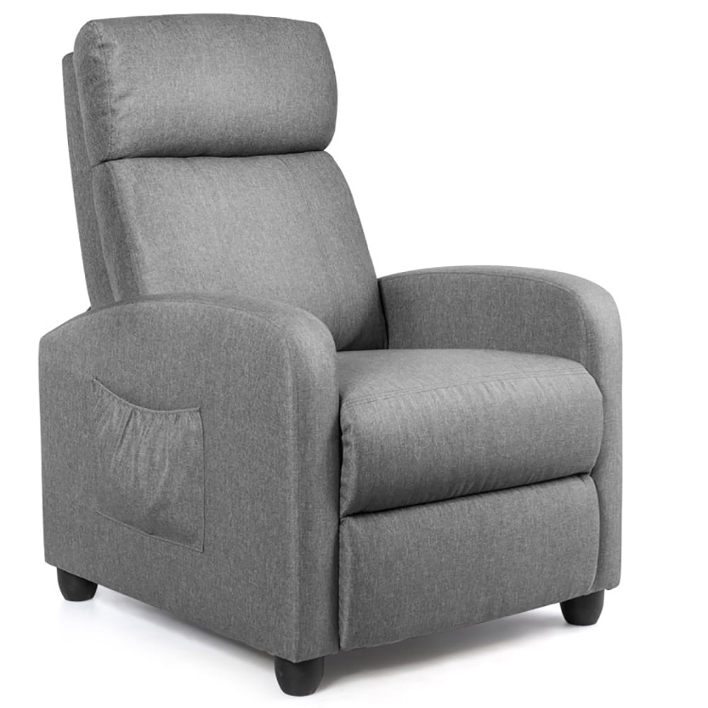 Finihen Massage Recliner Chair, Recliner Sofa Wingback Chair with Massage Function, for Living Room, Bedroom, Gray Finihen Massage Recliner Chair, Recliner Sofa Wingback Chair with Massage Function, for Living Room, Bedroom, Gray