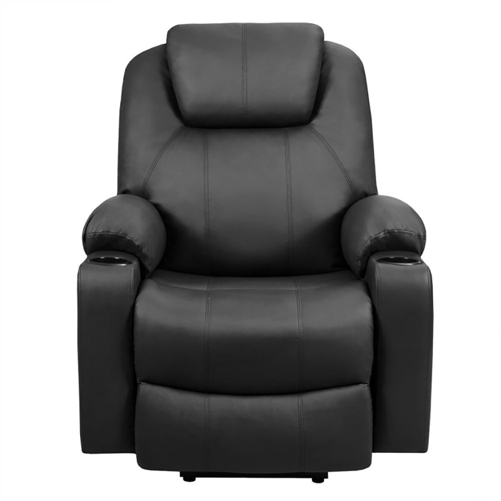 Finihen Massage Recliner Sofa, Electric Recliner Chair, Electric Power Lift Leather Massage Sofa, for Living Room, Bedroom, Black Finihen Massage Recliner Sofa, Electric Recliner Chair, Electric Power Lift Leather Massage Sofa, for Living Room, Bedroom, Black