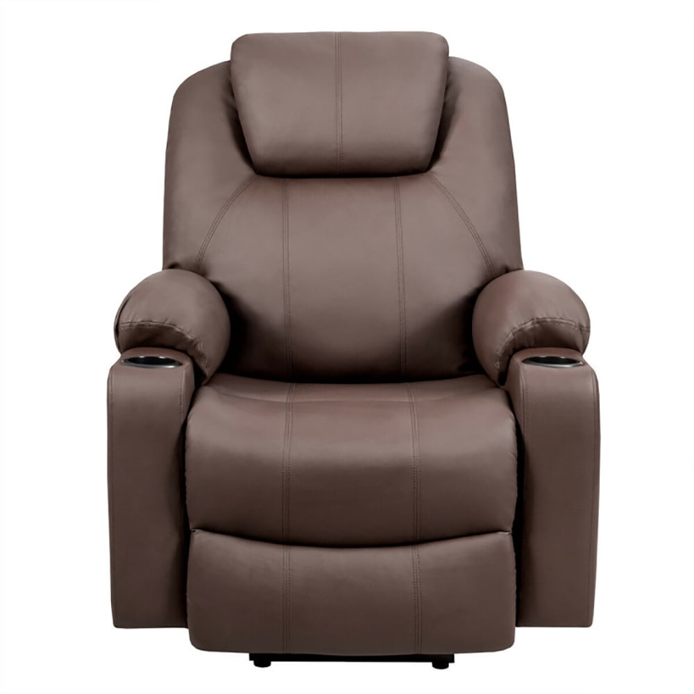 Finihen Massage Recliner Sofa, Electric Recliner Chair, Electric Power Lift Leather Massage Sofa, for Living Room, Bedroom, Brown Finihen Massage Recliner Sofa, Electric Recliner Chair, Electric Power Lift Leather Massage Sofa, for Living Room, Bedroom, Brown
