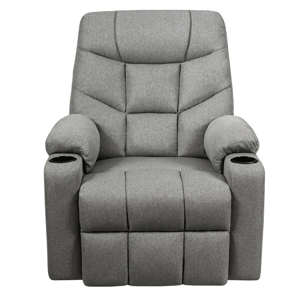 Finihen Massage Recliner Sofa, Electric Recliner Chair, Electric Power Lift Recliner Massage Sofa, for Living Room, Bedroom, Gray