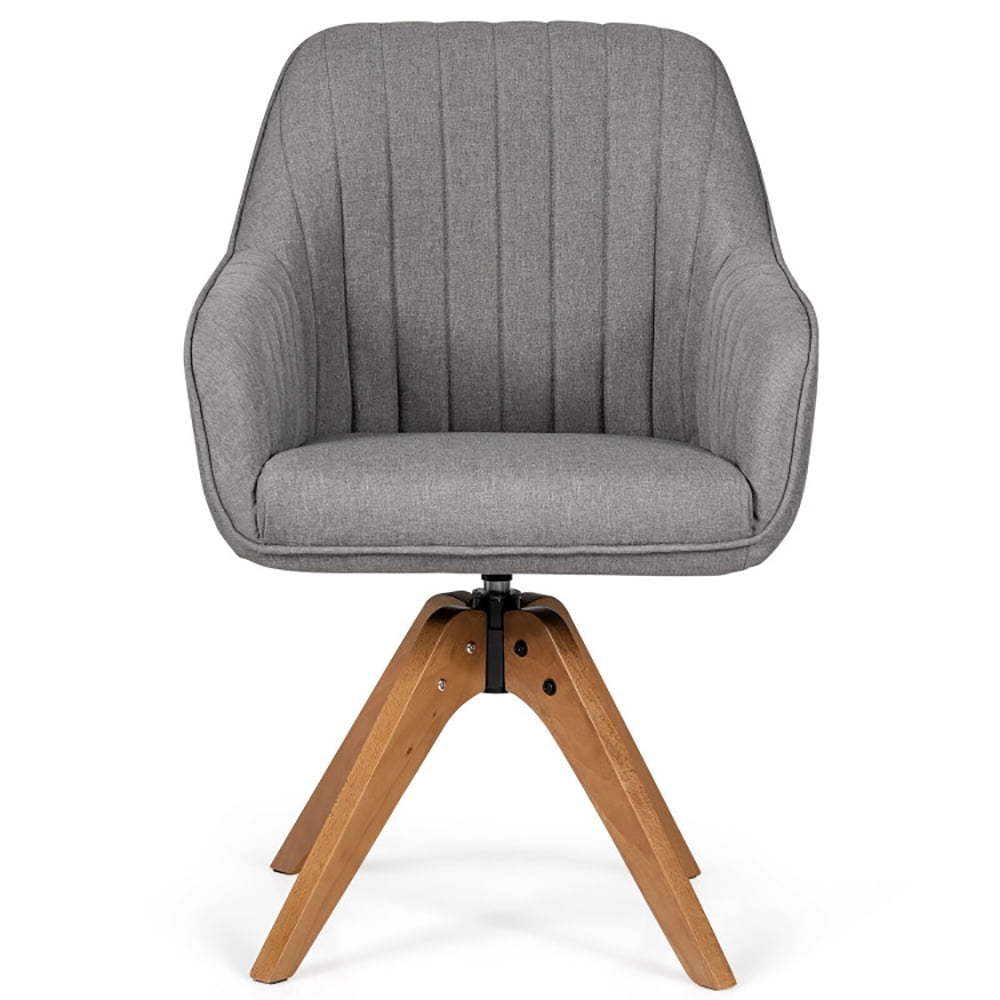 Finihen Modern Accent Chair, Fabric Swivel Accent Chair with Beech Wood Legs, for Bedroom, Living Room, Dining Room, Gray Finihen Modern Accent Chair, Fabric Swivel Accent Chair with Beech Wood Legs, for Bedroom, Living Room, Dining Room, Gray