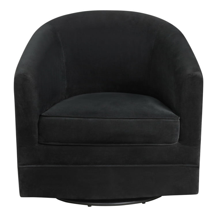 Finihen Modern Assembly Accent Chair, Assembly Accent Chair with 360-Degree Swivel Metal Base, for Living Room, Bedroom, Black Finihen Modern Assembly Accent Chair, Assembly Accent Chair with 360-Degree Swivel Metal Base, for Living Room, Bedroom, Black