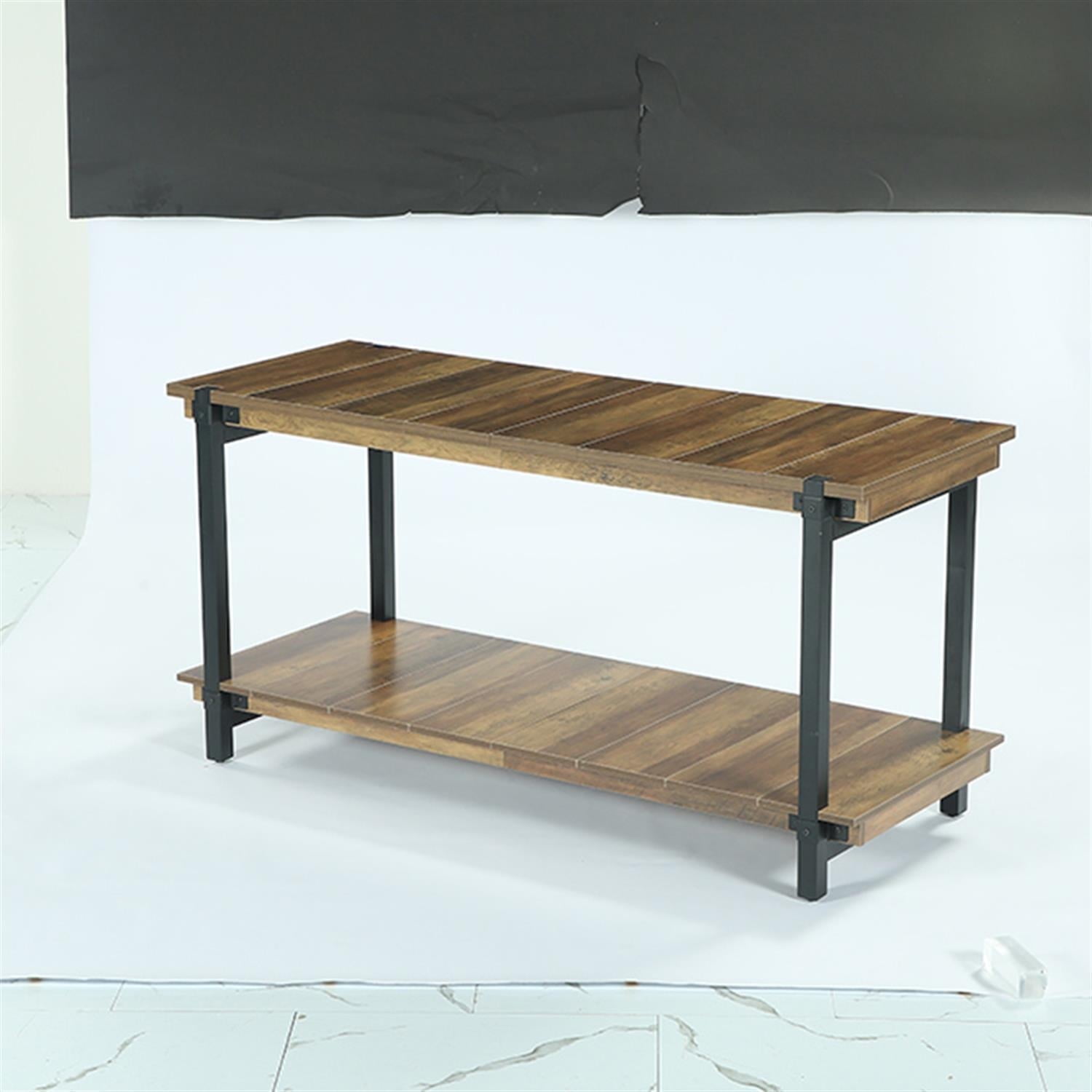 Demi Bonn Modern Dining Table, Rectangular Kitchen Table for 4-6 for Dining Room, Home Office, Living Room Furniture, Brown