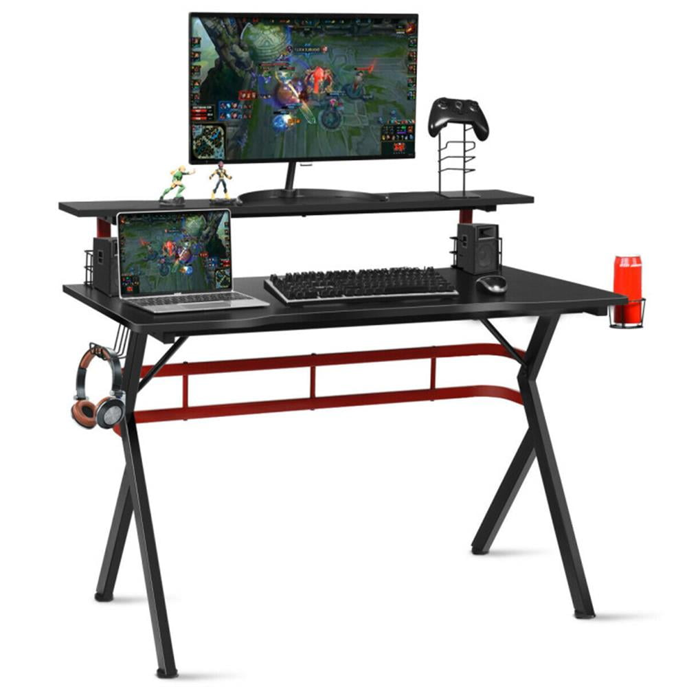 Finihen Multifunctional Gaming Computer Storage Desk, Small Home Office Desk Study Writing Table, Black Finihen Multifunctional Gaming Computer Storage Desk, Small Home Office Desk Study Writing Table, Black