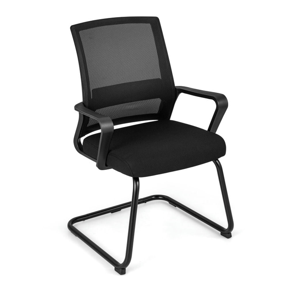 Finihen Office Guest Chair with Lumbar Support for Waiting Room, Computer Desk Chair for Home, Bedroom, Study, Black Finihen Office Guest Chair with Lumbar Support for Waiting Room, Computer Desk Chair for Home, Bedroom, Study, Black