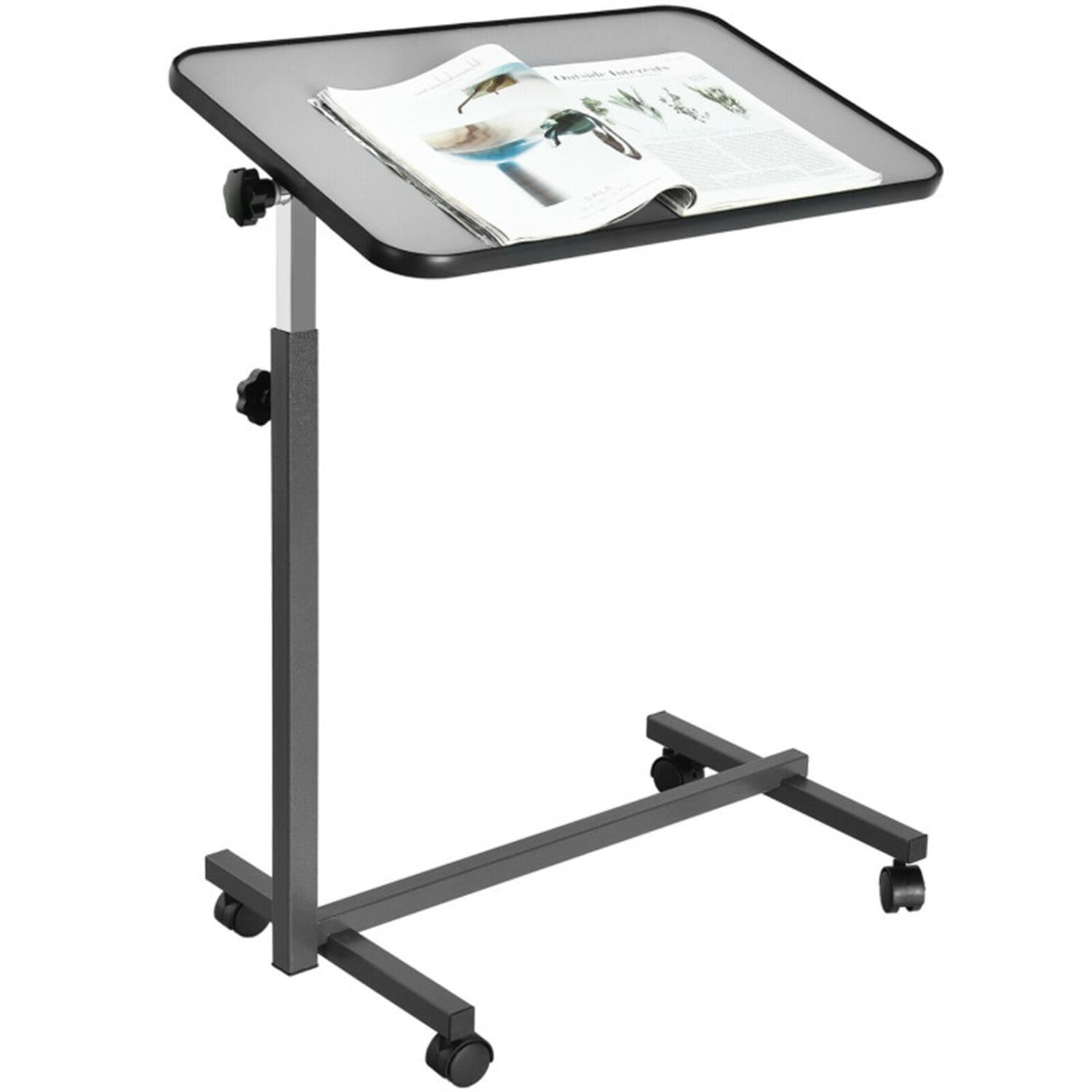 Finihen Overbed Rolling Food Tray Table, Laptop Workstation for Laptops, Books, Tablets, and Art, Balck Finihen Overbed Rolling Food Tray Table, Laptop Workstation for Laptops, Books, Tablets, and Art, Balck