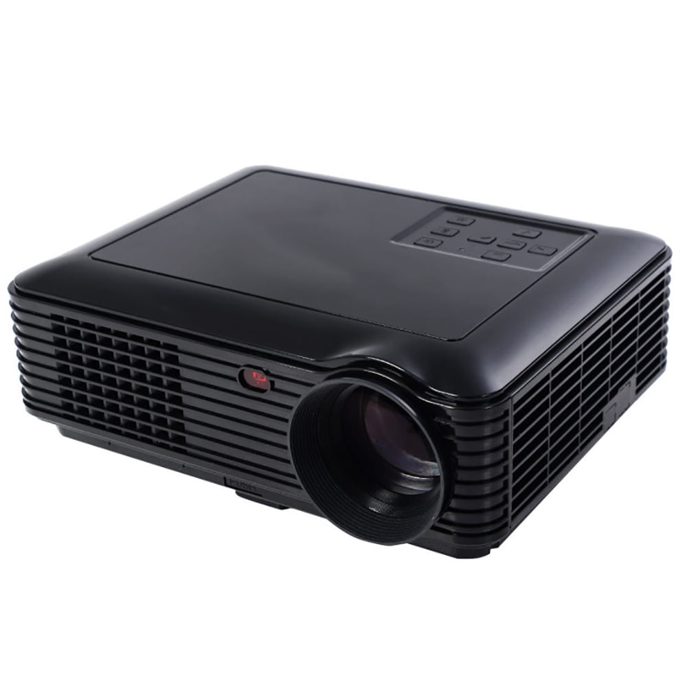 Finihen Projector, Portable Home Theater Projector, 5000 Lumens HD 1080P 3D LED Home Theater Projector, for Home, Office, Black Finihen Projector, Portable Home Theater Projector, 5000 Lumens HD 1080P 3D LED Home Theater Projector, for Home, Office, Black