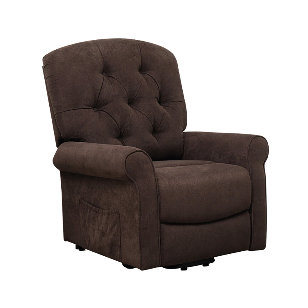 Finihen Recliner Chair, Recliner Chair Sofa for Elderly with Side Pocket and Remote Control, for Living Room, Bedroom, Brown Finihen Recliner Chair, Recliner Chair Sofa for Elderly with Side Pocket and Remote Control, for Living Room, Bedroom, Brown