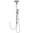 thumbnail image 1 of Demi Bonn Shower Panel, Shower Panel Tower System, 40 Inch Aluminum Alloy Shower Column Massage Jet System with Hand Shower, Silver, 1 of 6