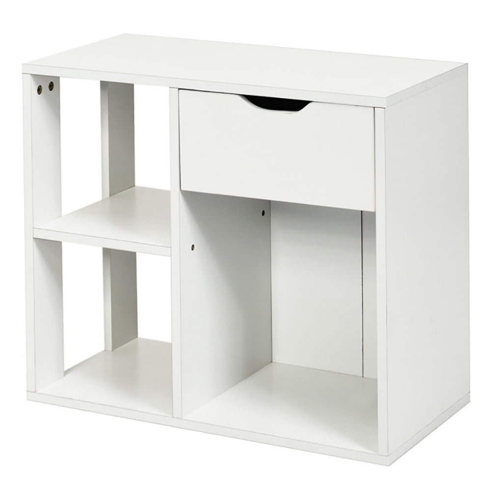 Finihen Side Table, 3-Tier Side Table with Storage Shelf and Drawer Space, for Living Room, Bedroom, White Finihen Side Table, 3-Tier Side Table with Storage Shelf and Drawer Space, for Living Room, Bedroom, White