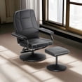 thumbnail image 1 of Finihen Swivel Recliner Chair, Swivel Lounge Chair Recliner with Ottoman, for Living Room, Bedroom, Black, 1 of 9