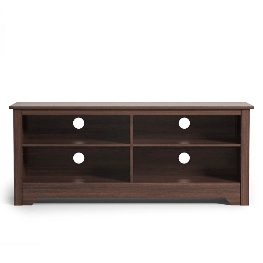 Finihen TV Stand, TV Cabinet, 58 Inch Wooden Entertainment Media Center TV Stand, Media Entertainment Center with Storage, for Living Room, Bedroom, Espresso