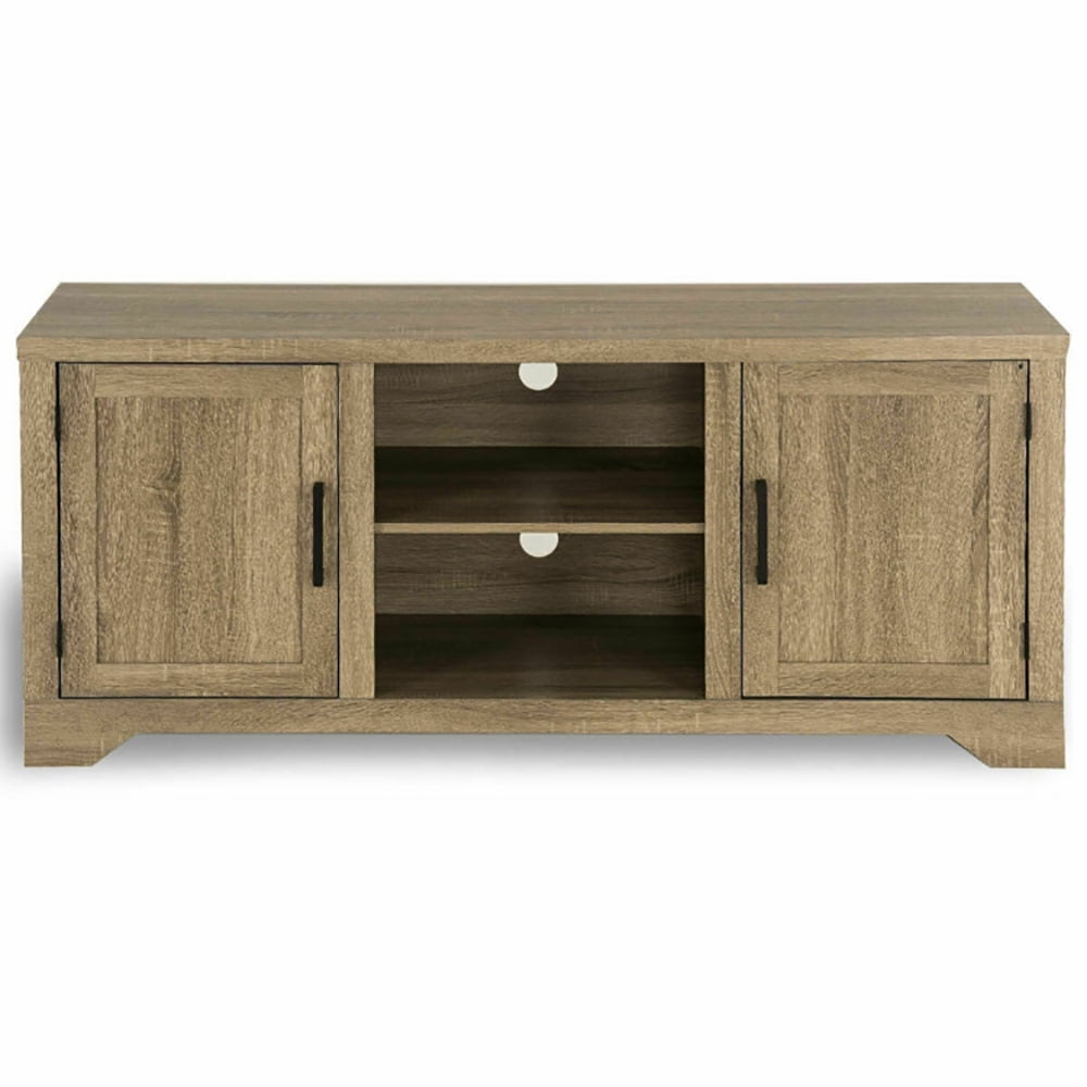 Finihen TV Stand, TV Cabinet, Rustic TV Stand Entertainment Center Storage Cabinet , Media Entertainment Center with Storage, for Living Room, Bedroom, Natural