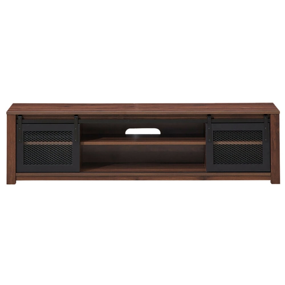 Finihen TV Stand, TV Cabinet, TV Stand Entertainment Center for TV's up to 65 Inch with Adjustable Shelves, Media Entertainment Center with Storage, for Living Room, Bedroom, Brown
