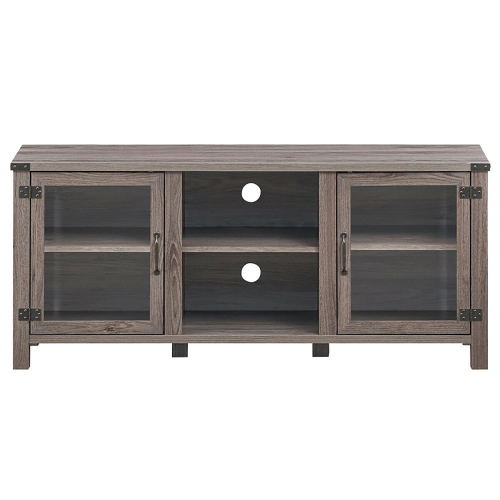 Finihen TV Stand, TV Cabinet, TV Stand Entertainment Center for TVs up to 65 Inch with Storage Cabinets, Media Entertainment Center with Storage, for Living Room, Bedroom, Gray