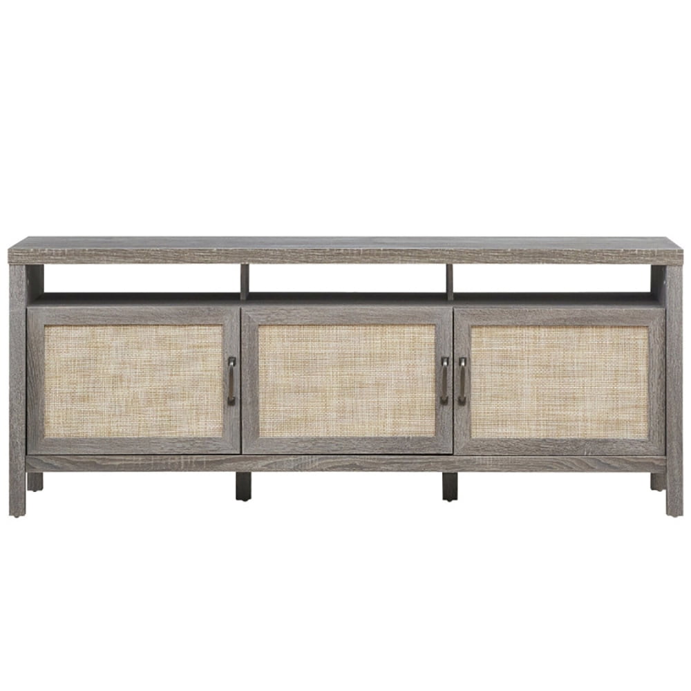 Finihen TV Stand, TV Cabinet, Universal TV Stand Entertainment Media Center for TV's up to 65 Inch, Media Entertainment Center with Storage, for Living Room, Bedroom, Gray