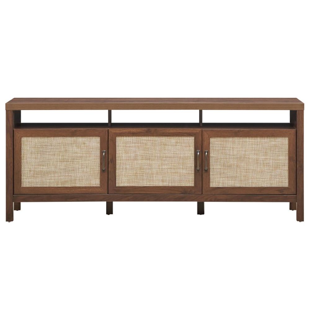Finihen TV Stand, TV Cabinet, Universal TV Stand Entertainment Media Center for TV's up to 65 Inch, Media Entertainment Center with Storage, for Living Room, Bedroom, Walnut