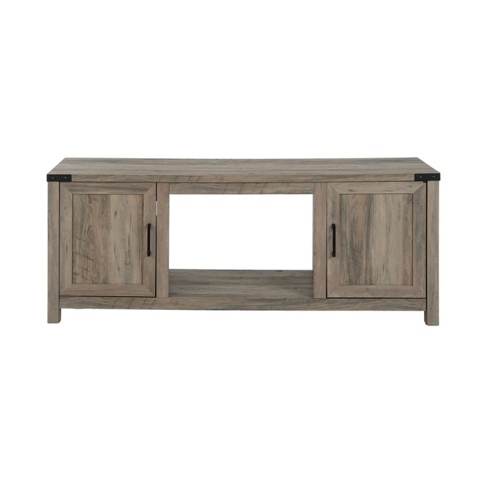 Finihen TV Stand, Entertainment Center, Electric Fireplace TV Stand with Storage Cabinets for TVs up to 70 Inch, for Living Room, Natural